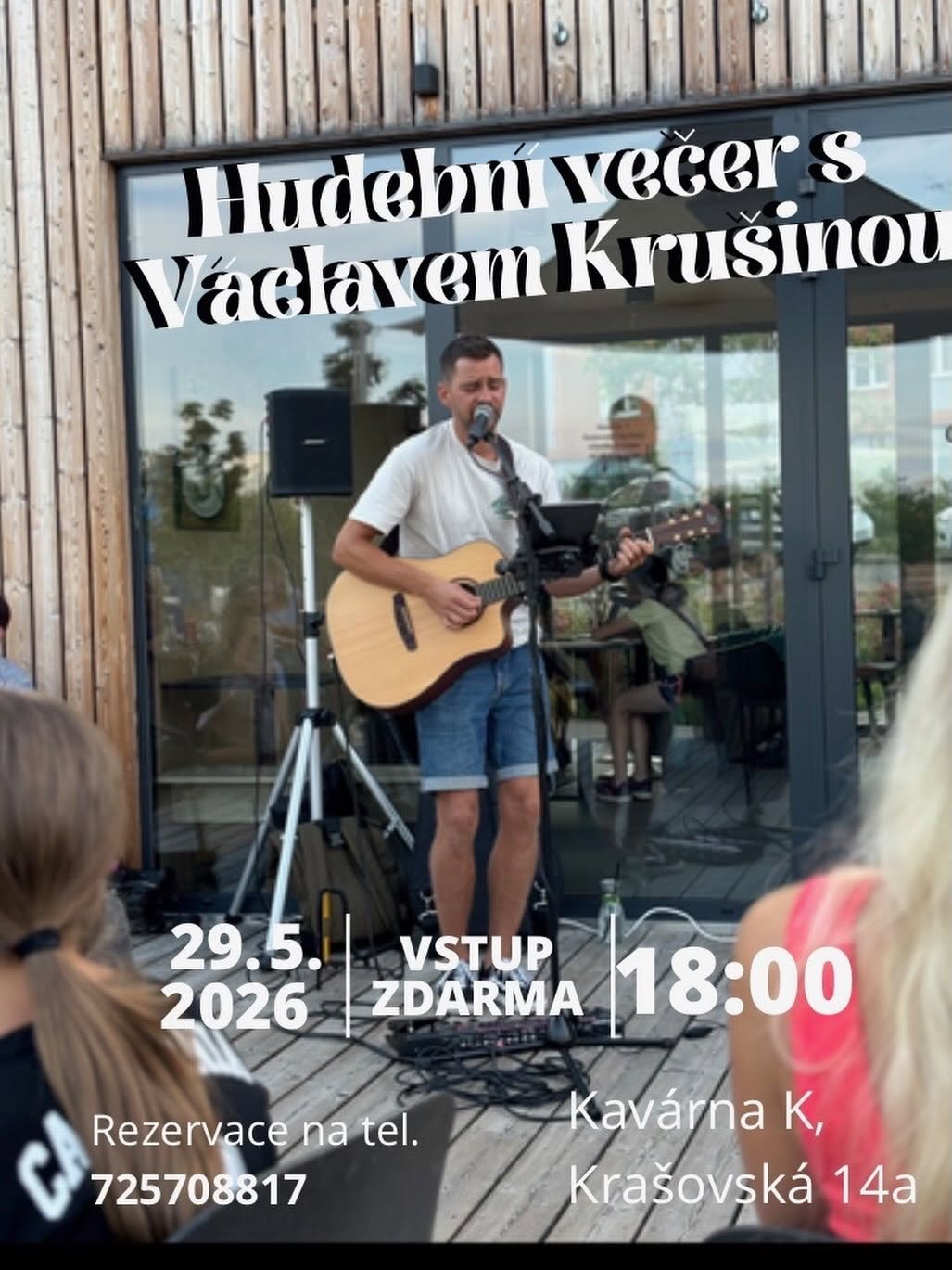 Plakát Hudební večer s Václavem Krušinou