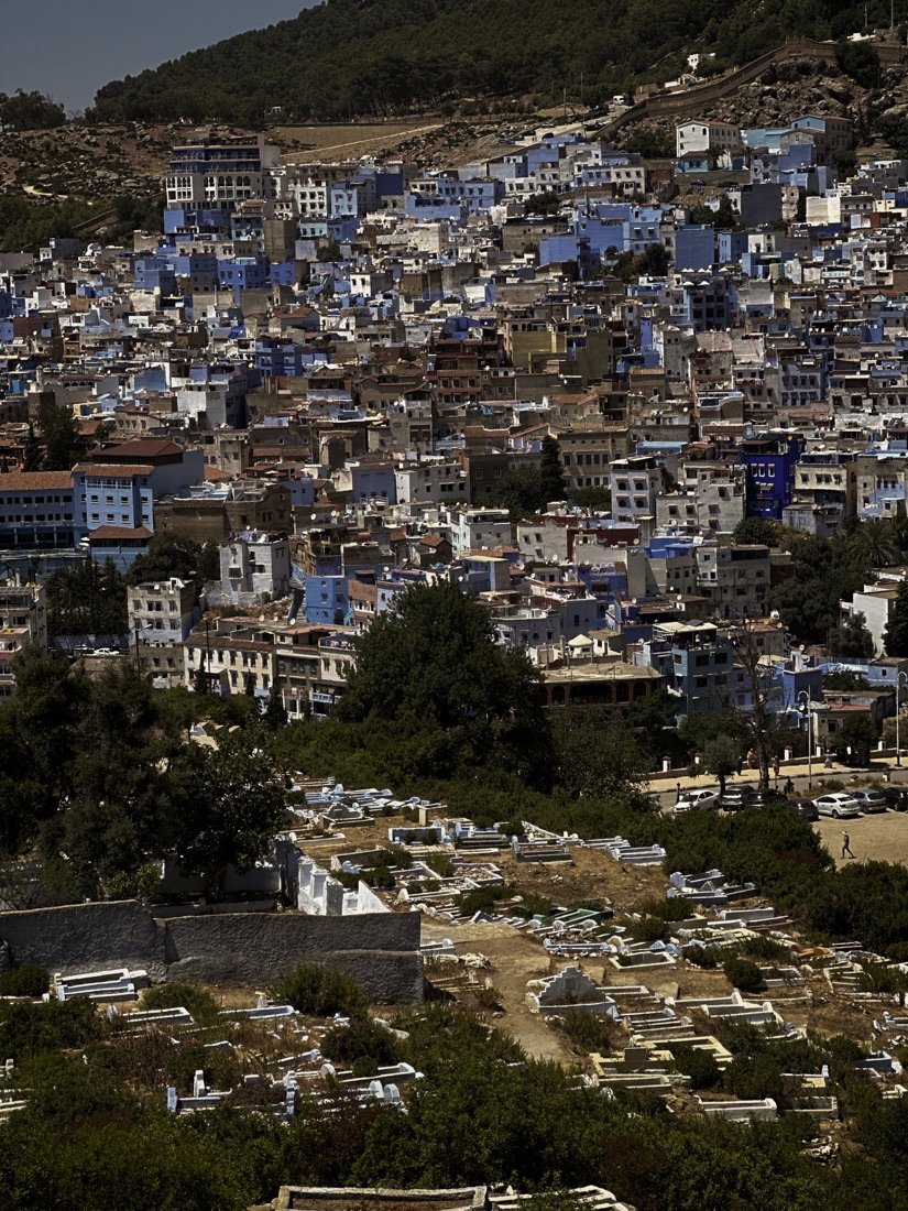 Pohled na modré město Chefchaouen